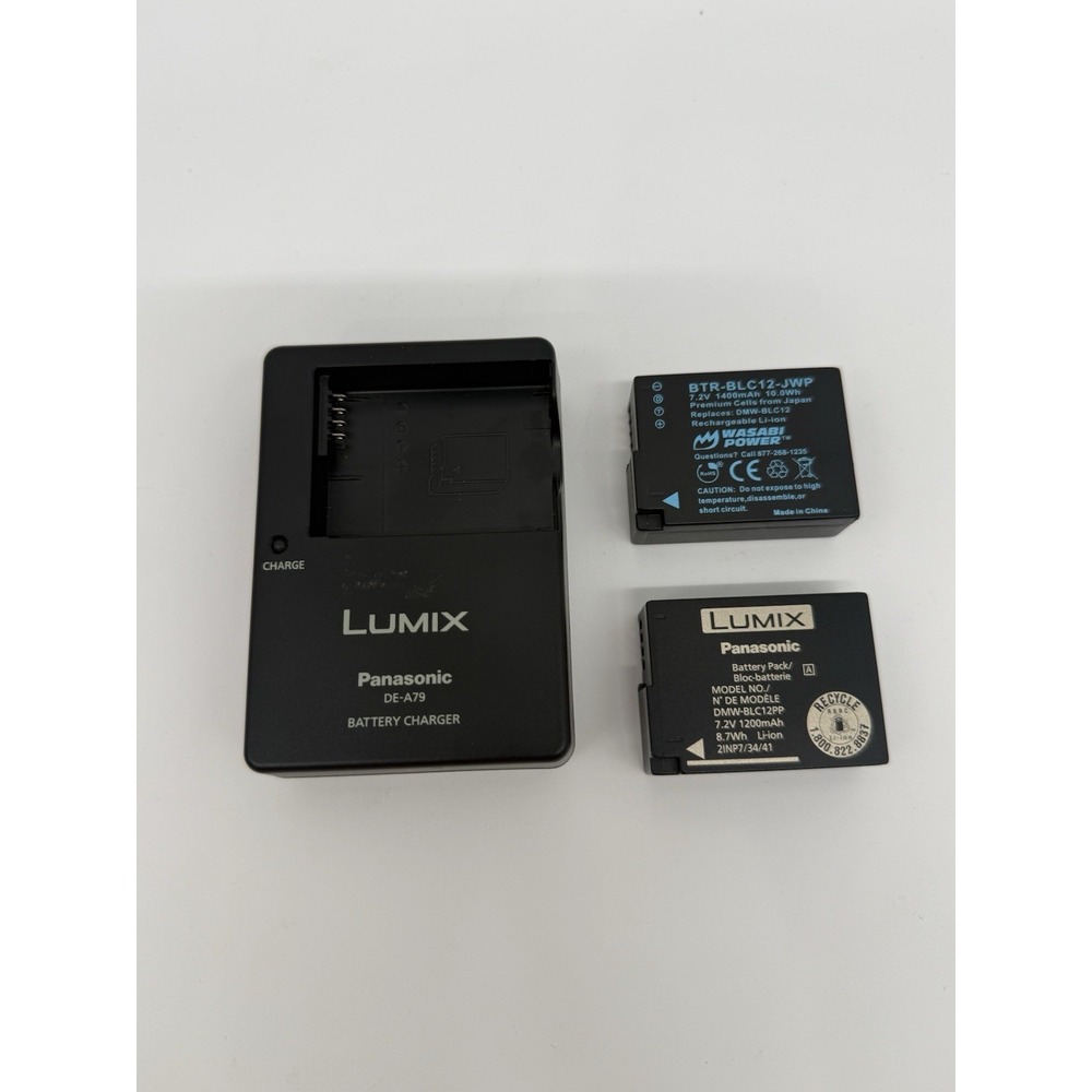 Panasonic OEM DE-A79 Charger w/ Battery DMW-BLC12PP for DMC-FZ DMC-G series Work